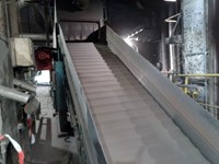 Slat conveyor, length ± 60m, width 1400mm